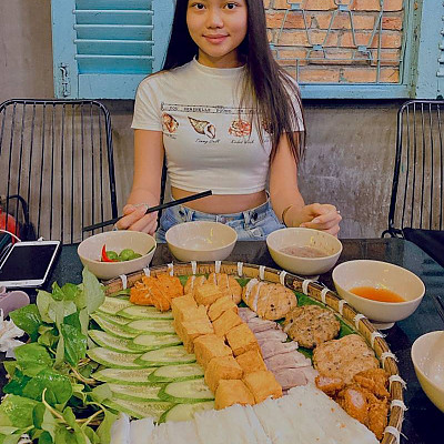 Ho Chi Minh City, Vietnam 9월 27일 새우 소스 콩국수 호치민정보 인스타 후방계정