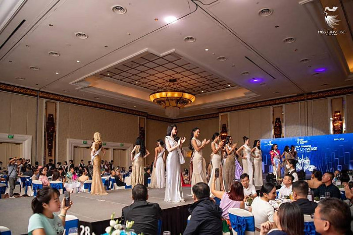 The Grand Ho Tram 9월 27일 베트남 2023년 탑 18 미스 유니버스의 친밀한 디너 파티 호치민정보 인스타 후방계정