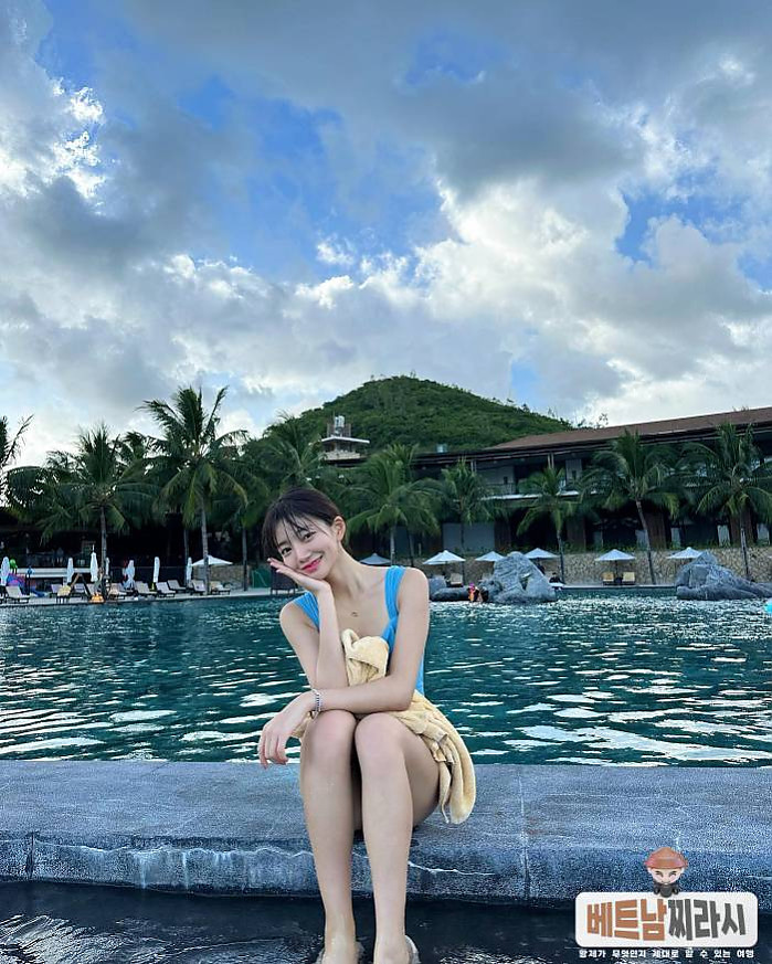 Amiana Resort and Villas Nha Trang 1월 15일 수영 진짜 너무 재밌당