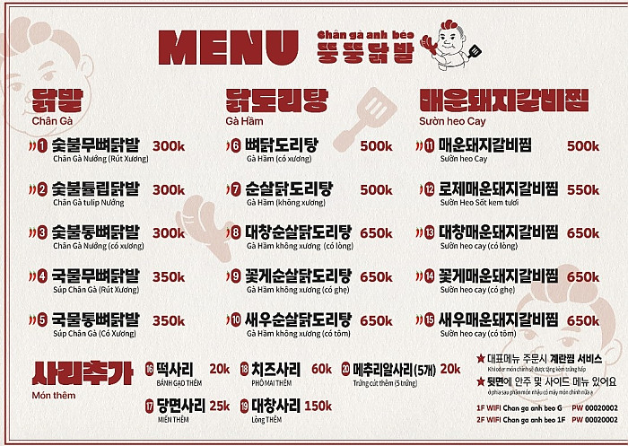 호치민 2군 맛집 뚱뚱닭발