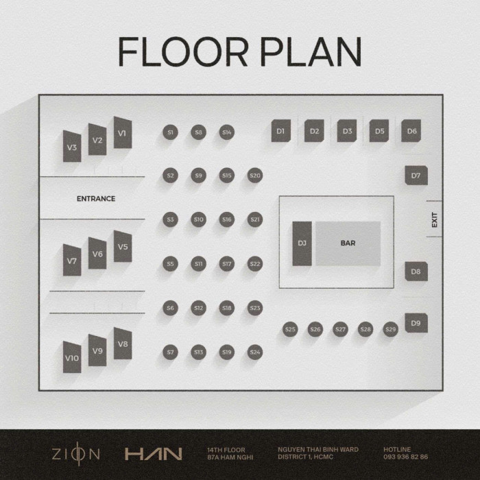 호치민 클럽 자이온 Zion Sky Lounge and Dining (1군)