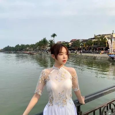 베트남 호이안 2월 11일 아오자이 입구 호이안 구경