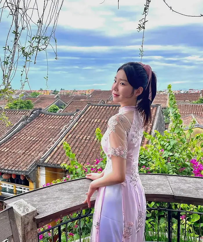 맞춤 아오자이 입구 제대로 다낭 즐겼당 베트남 호이안 7월 2일