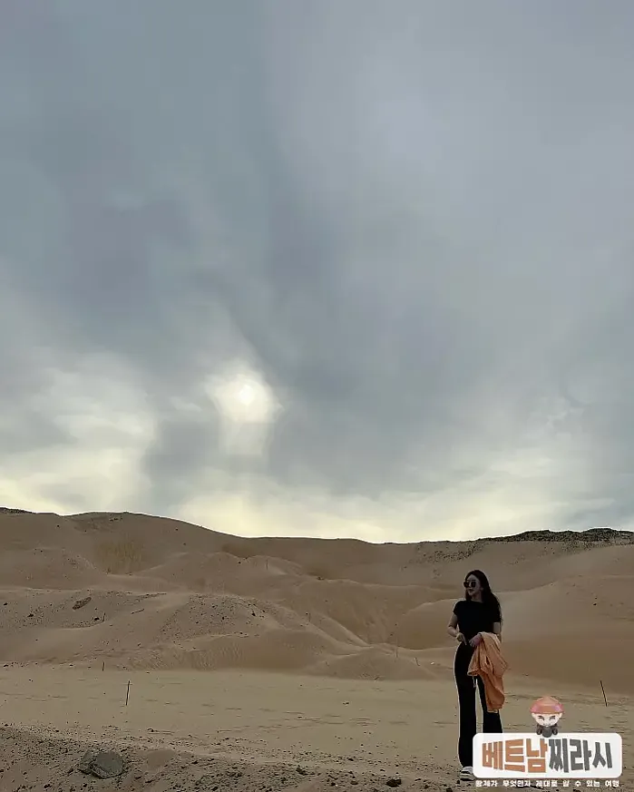 Hồ Tràm Strip 1월 16일 앞은 바다 뒤는 사막?